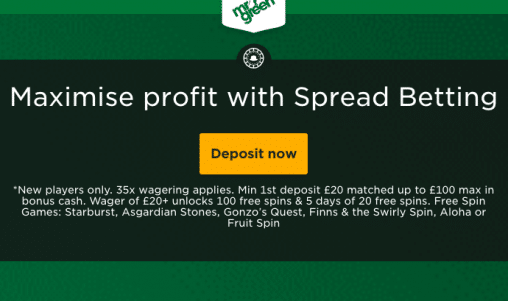 Sports Spread Betting at Mr Green